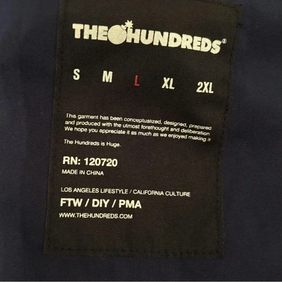 The Hundreds Men's Marina Jacket Blue And Red